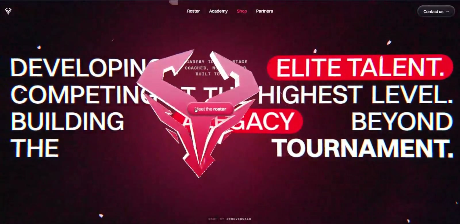 The crest, mid-rotation